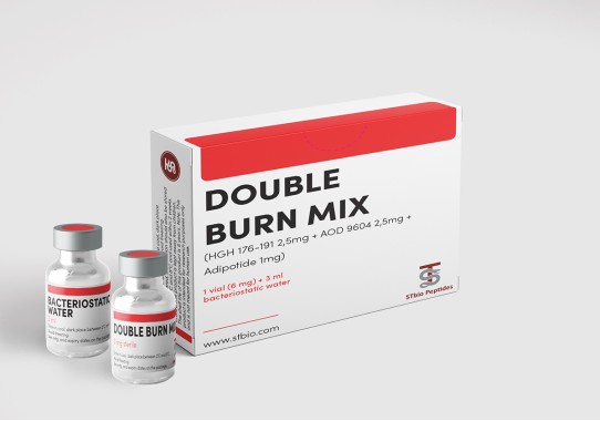 DOUBLE BURN MIX(HGH176-191 2.5 mg, AOD9604 2.5 mg, Adipotide 1 mg) 6 mg / 1 vial + bacteriostatic water 3 ml