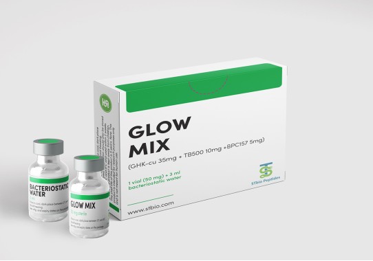 GLOW MIX  (GHK-cu 35mg +TB500 10mg + BPC 157 5mg) 50mg / 1 vial
